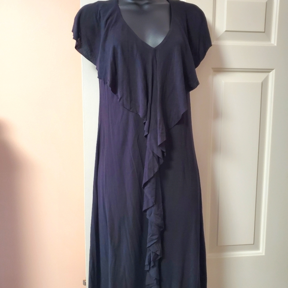 Mossimo Ruffle Black Dress NWT